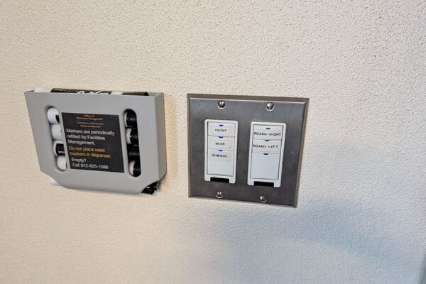 Lighting controls for the room