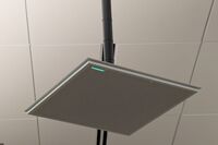  tile mounted to the ceiling to provide microphone coverage over student seating