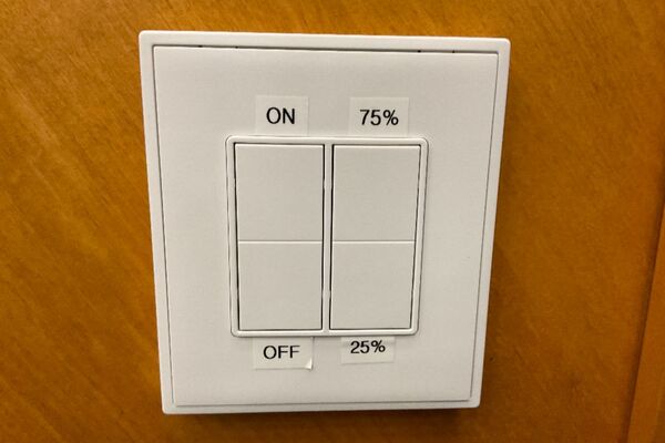 Lighting control panel