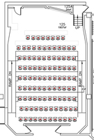 Layout diagram of room.