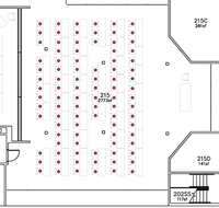 Layout diagram of room.