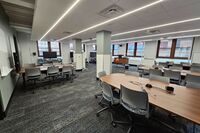 View of room with tables and chairs