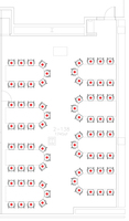 Layout diagram of room.