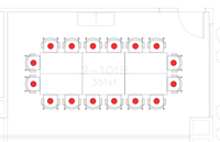 Layout diagram of room.