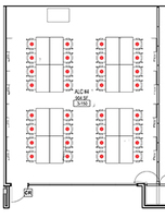 Layout diagram of room.