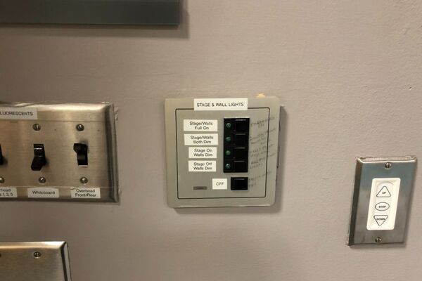 Lighting control panel