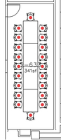 Layout diagram of room.