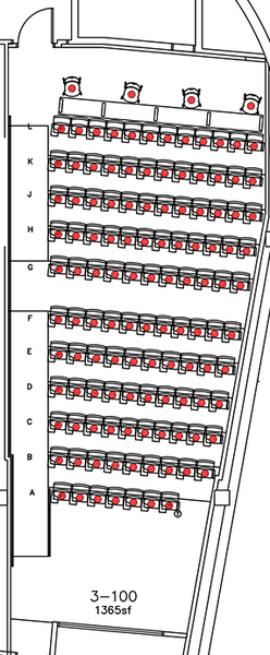 Layout diagram of room.