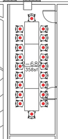 Layout diagram of room.