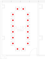 Layout diagram of room.