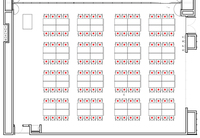 Layout diagram of room.