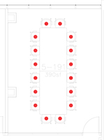 Layout diagram of room.