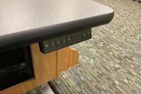 Pedestal: Height adjustment panel