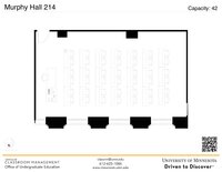 Murphy Hall 214 Room Layout