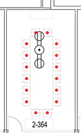 Layout diagram of room.