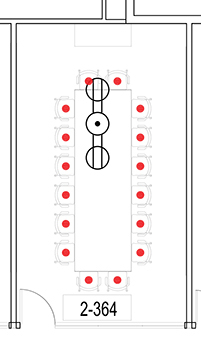 Layout diagram of room.