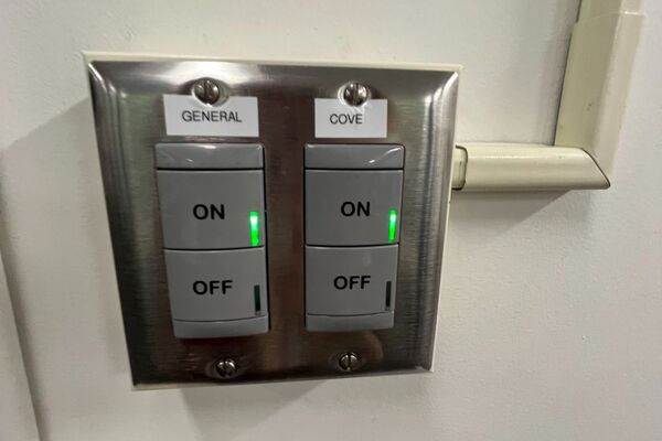 Lighting controls for the room